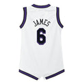 Custom #6 White 2022 LAL Basketball Shirt Top