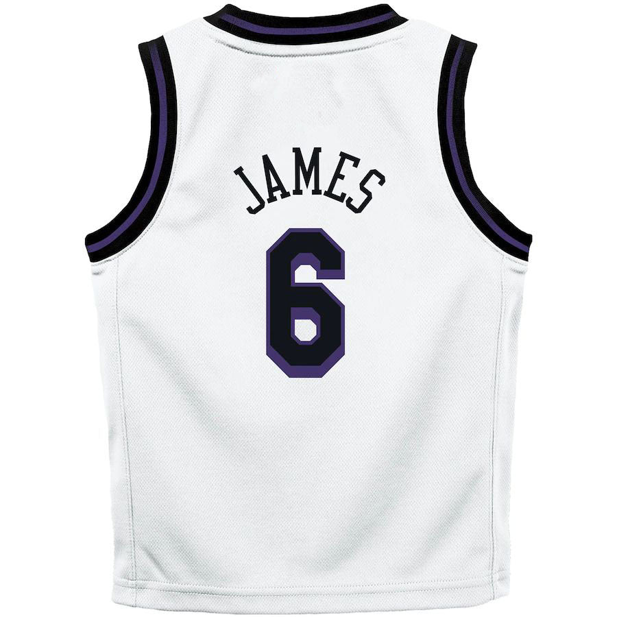Custom #6 White 2022 LAL Basketball Shirt Top