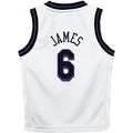 Custom #6 White 2022 LAL Basketball Shirt Top