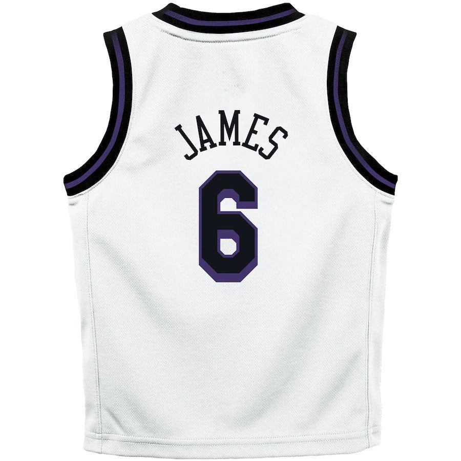 Custom #6 White 2022 LAL Basketball Shirt Top
