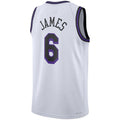 Custom #6 White 2022 LAL Basketball Shirt Top
