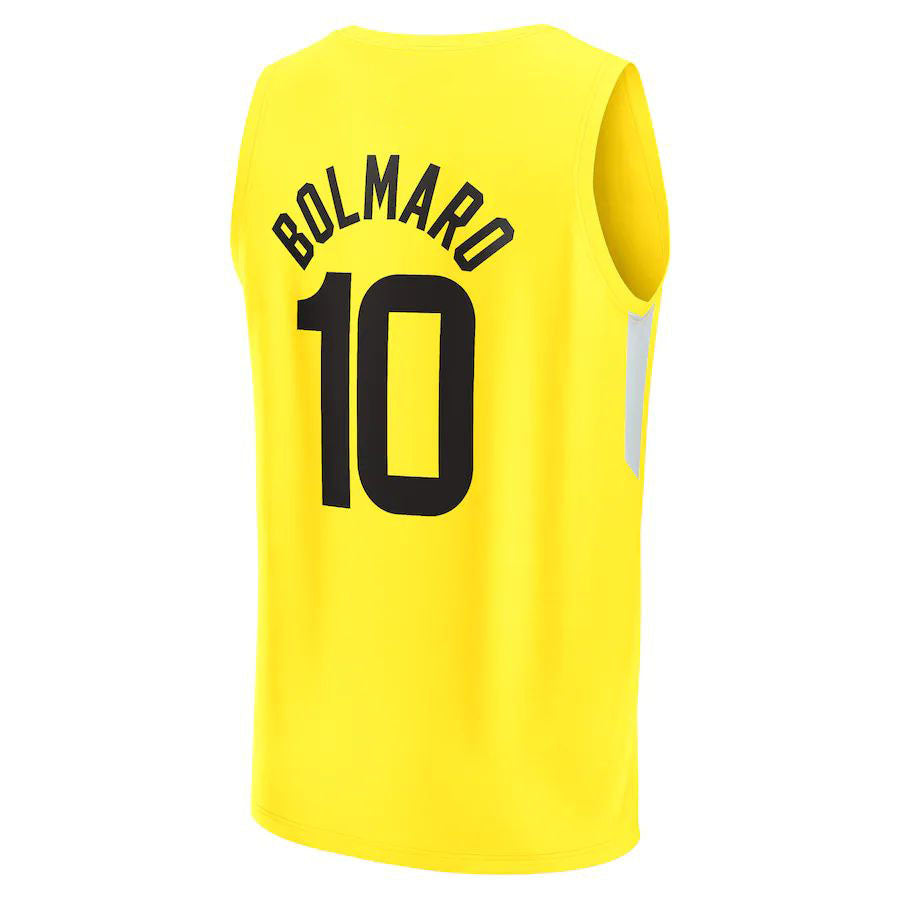 Custom #10 Yellow UTA Basketball Shirt Top