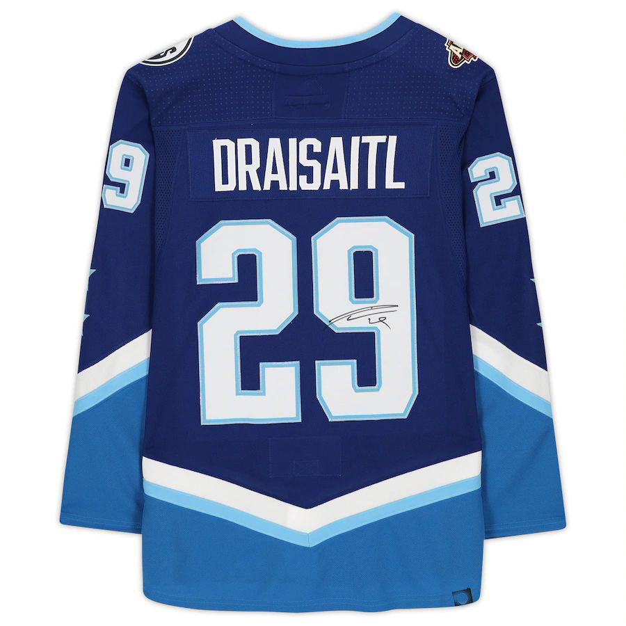 Custom #29 Blue 2022 EDM Hockey Shirt Top