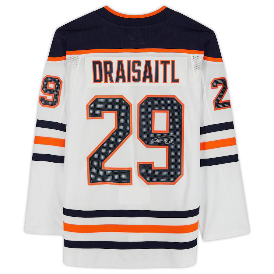Custom #29 White EDM Hockey Shirt Top