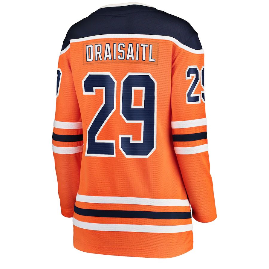 Custom #29 Orange EDM Hockey Shirt Top