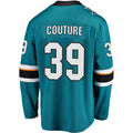Custom #39 Teal 2021 SJS Hockey Shirt Top
