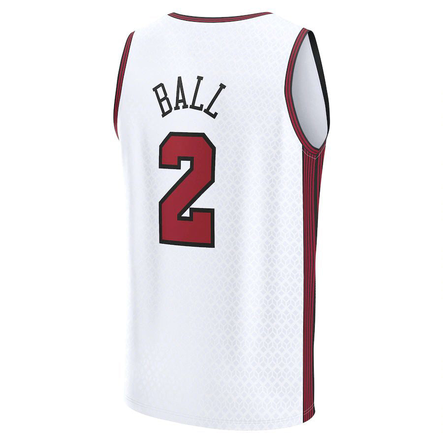 Custom #2 White 2022 CHI Basketball Shirt Top