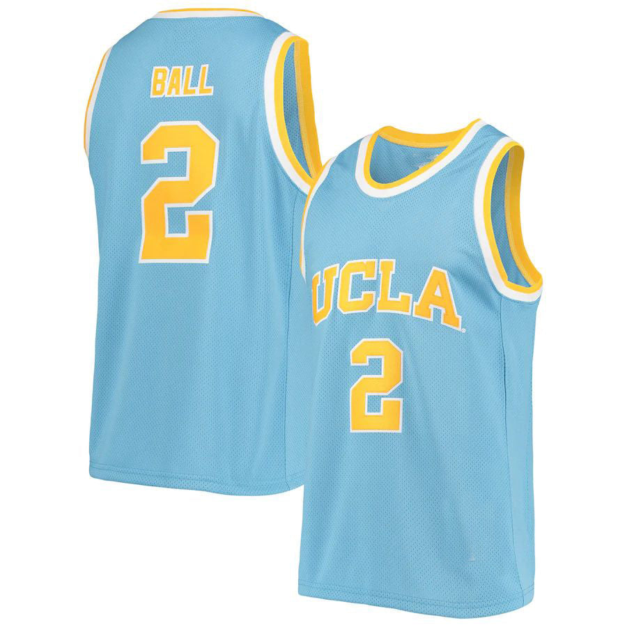 Custom #2 Blue Retro Basketball Shirt Top