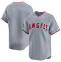 Custom Gray LAA Baseball Shirt Top