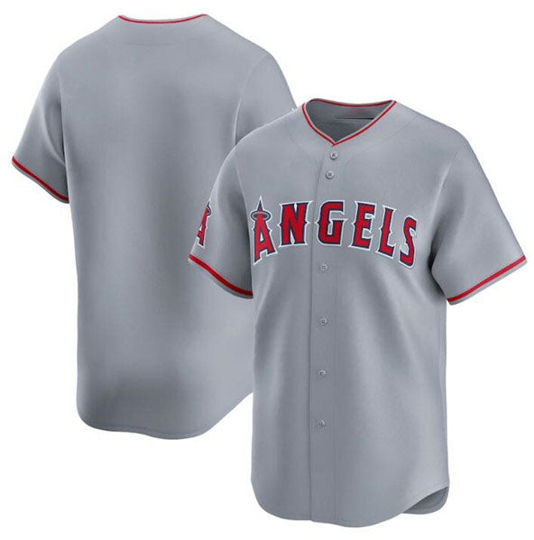 Custom Gray LAA Baseball Shirt Top