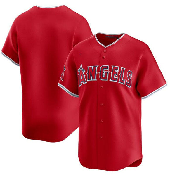 Custom Red LAA Baseball Shirt Top