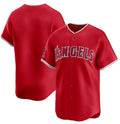 Custom Red LAA Baseball Shirt Top