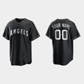 Custom Black 2021 LAA Baseball Shirt Top