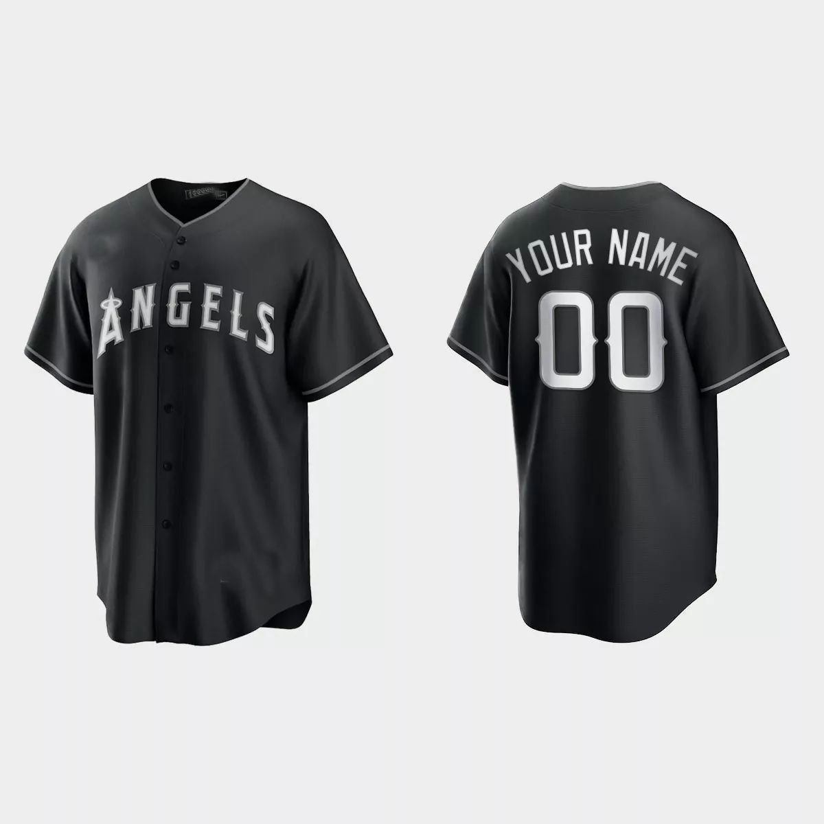 Custom Black 2021 LAA Baseball Shirt Top