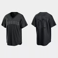 Custom Black LAA Baseball Shirt Top