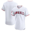 Custom White LAA Baseball Shirt Top