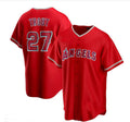 Custom #27 Red LAA Baseball Shirt Top