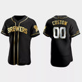 Custom Black LAA Baseball Shirt Top