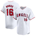 Custom #16 White LAA Baseball Shirt Top