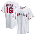 Custom #16 White LAA Baseball Shirt Top