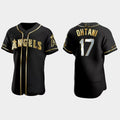 Custom #17 Black LAA Baseball Shirt Top