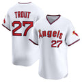 Custom #27 White LAA Baseball Shirt Top