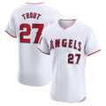 Custom #27 White LAA Baseball Shirt Top