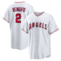 Custom #2 White LAA Baseball Shirt Top