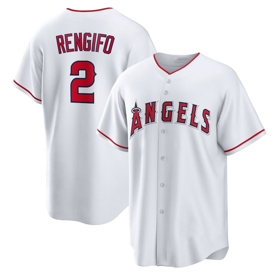 Custom #2 White LAA Baseball Shirt Top