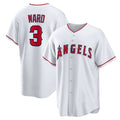 Custom #3 White LAA Baseball Shirt Top