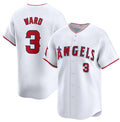 Custom #3 White LAA Baseball Shirt Top