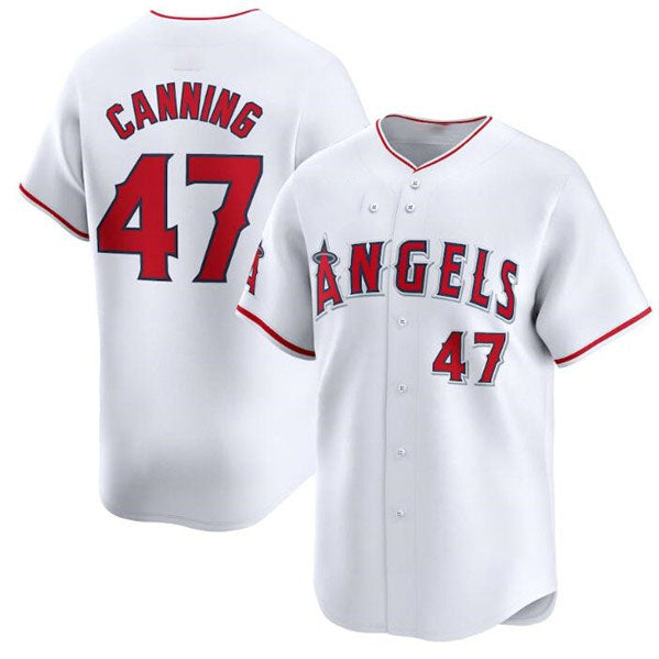Custom #47 White LAA Baseball Shirt Top