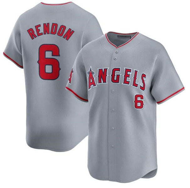 Custom #6 Gray LAA Baseball Shirt Top