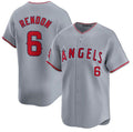 Custom #6 Gray LAA Baseball Shirt Top