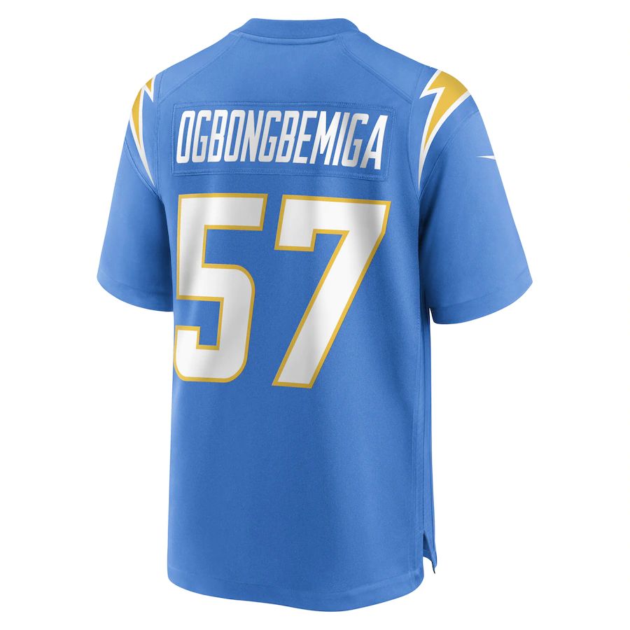 Custom #57 Powder Blue LAC Football Shirt Top