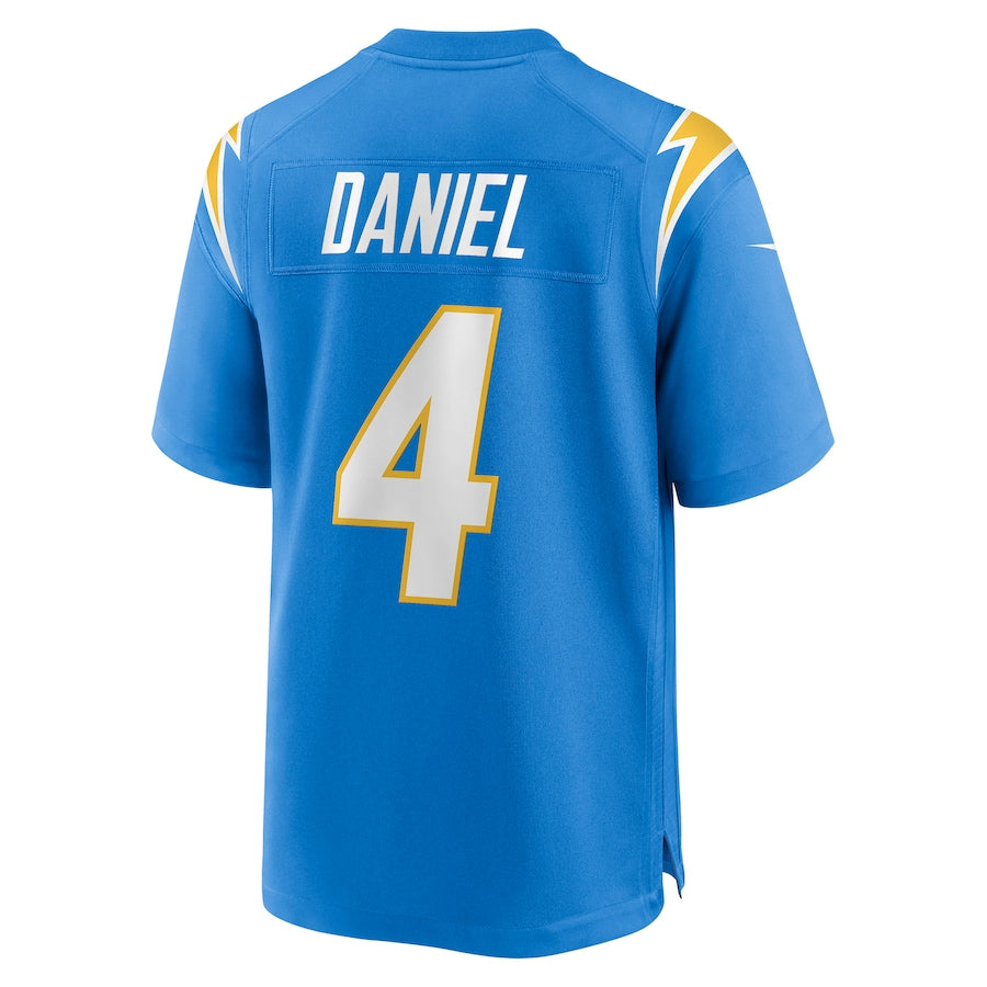 Custom #4 Powder Blue LAC Football Shirt Top