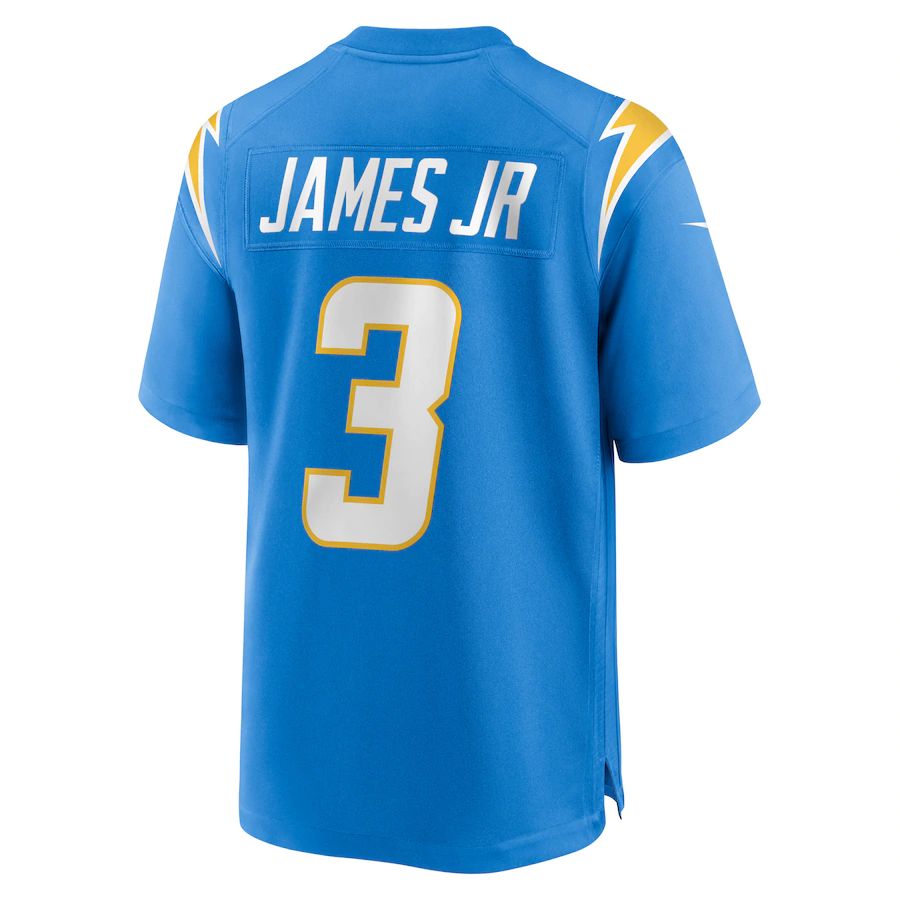 Custom #3 Powder Blue LAC Football Shirt Top
