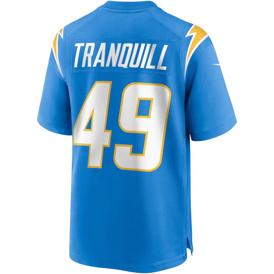 Custom #49 Powder Blue LAC Football Shirt Top