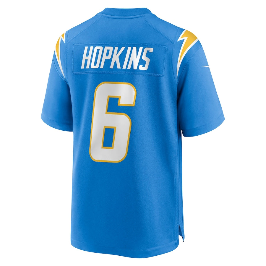 Custom #6 Powder Blue LAC Football Shirt Top
