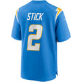 Custom #2 Powder Blue LAC Football Shirt Top
