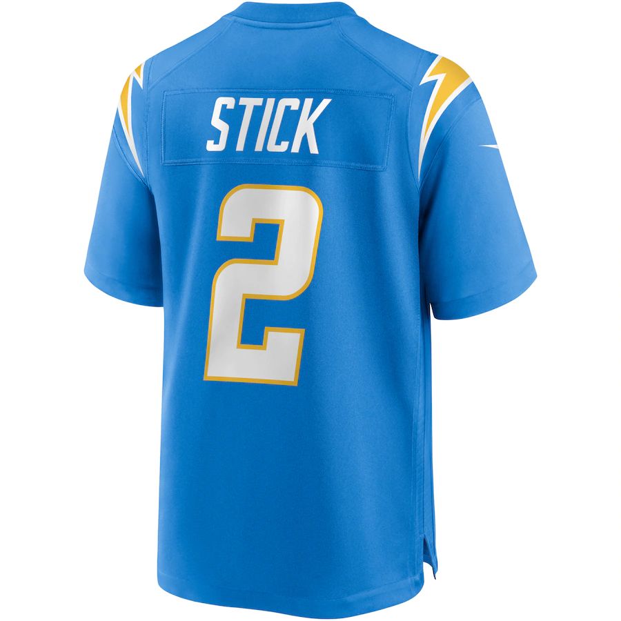 Custom #2 Powder Blue LAC Football Shirt Top