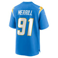 Custom #91 Powder Blue LAC Football Shirt Top
