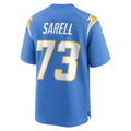 Custom #73 Powder Blue LAC Football Shirt Top
