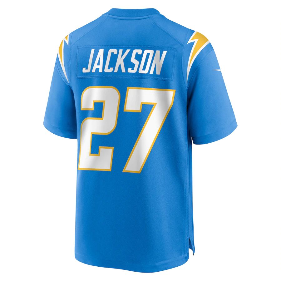 Custom #27 Powder Blue LAC Football Shirt Top