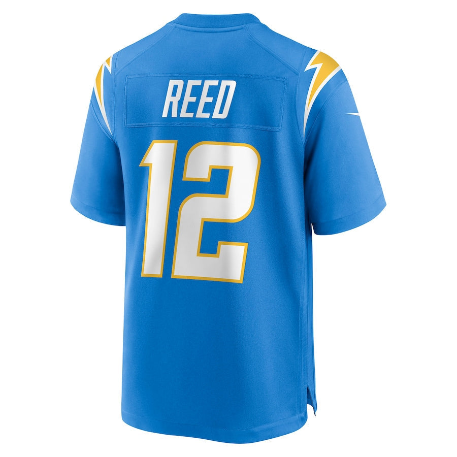 Custom #12 Powder Blue LAC Football Shirt Top