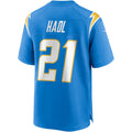 Custom #21 Powder Blue LAC Football Shirt Top