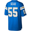 Custom #55 Powder Blue LAC Football Shirt Top