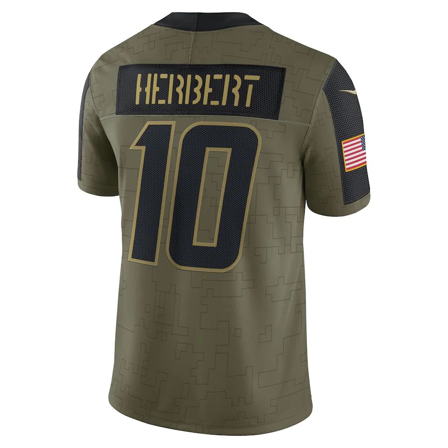 Custom #10 Olive 2021 LAC Football Shirt Top