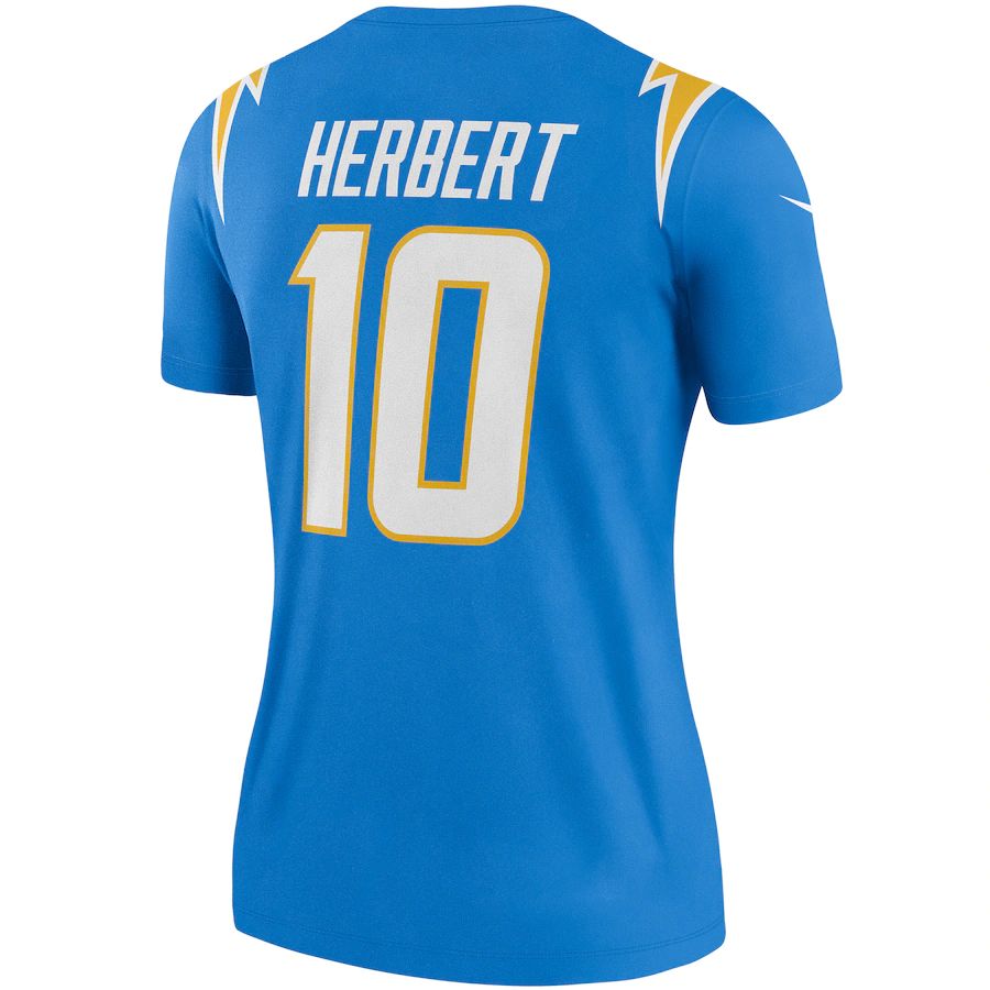 Custom #10 Powder Blue LAC Football Shirt Top