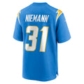 Custom #31 Powder Blue LAC Football Shirt Top